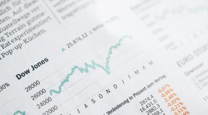 A stock Exchange chart showing the bars