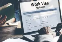 A person is filling Working Visa Application for Germany