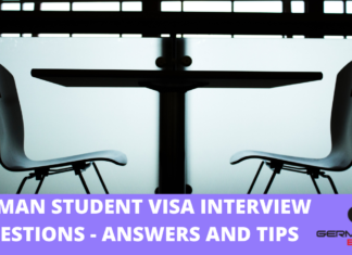 german student visa interview questions